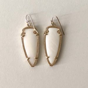Kendra Scott Arrow Earrings- White